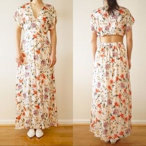 dRA Los Angeles Anthropologie maxi open back dress